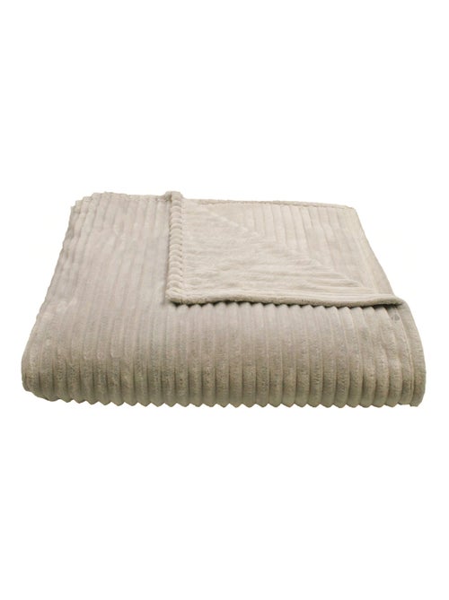 Plaid polyester microvelours DOLCE - Kiabi Plaid polyester microvelours DOLCE - Kiabi