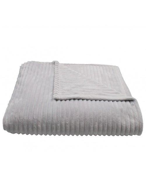 Plaid polyester microvelours DOLCE - Kiabi Plaid polyester microvelours DOLCE - Kiabi