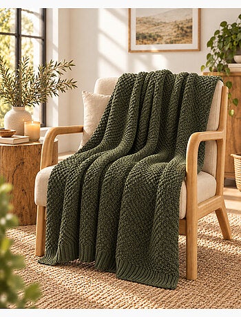 Plaid polyester tricot uni olympia