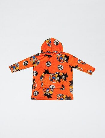 Plaid poncho à capuche polaire 'Minnie'