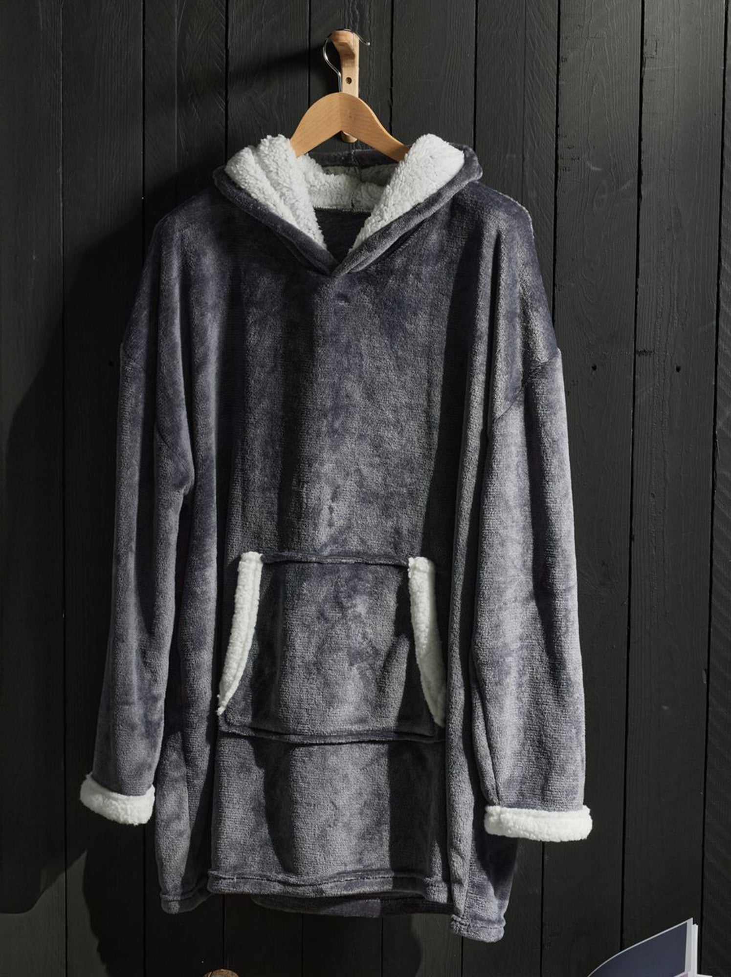 poncho homme polaire