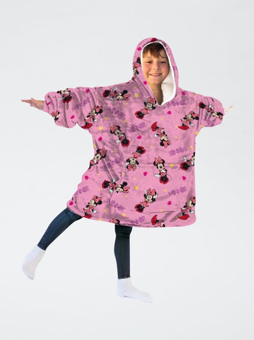 Plaid poncho enfant à capuche polaire 'Minnie' - Kiabi