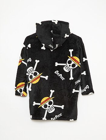 Plaid poncho enfant à capuche polaire 'Minnie'