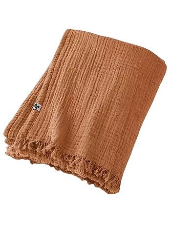 Plaid quadruple gaze de coton Gaia