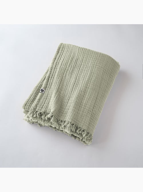 Plaid quadruple gaze de coton Gaia - Kiabi
