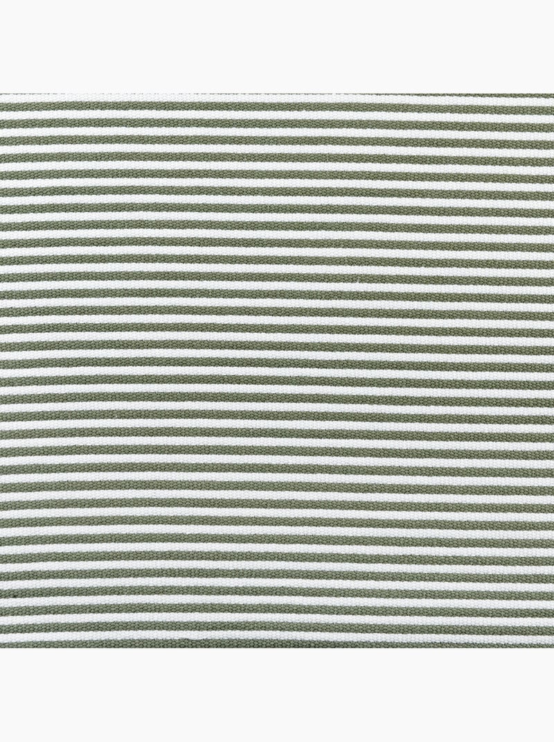 Plaid rayé à pompons Vert - Kiabi