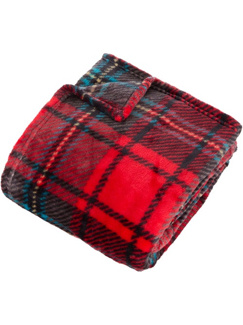Plaid réversible en flanelle motif tartan brody - Kiabi
