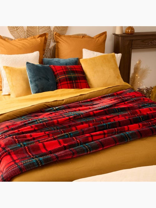 Plaid réversible en flanelle motif tartan brody - Kiabi