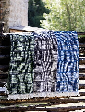 Plaid SANTORIN mousseline de coton