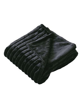 Plaid SELA imitiation fourrure et flanelle