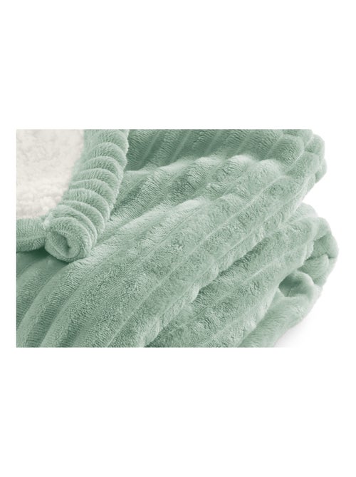 Plaid Sherpa 130x170 cm - Doublé imitation mouton retourné - Tout doux et bien chaud - Kiabi Plaid Sherpa 130x170 cm - Doublé imitation mouton retourné - Tout doux et bien chaud - Kiabi