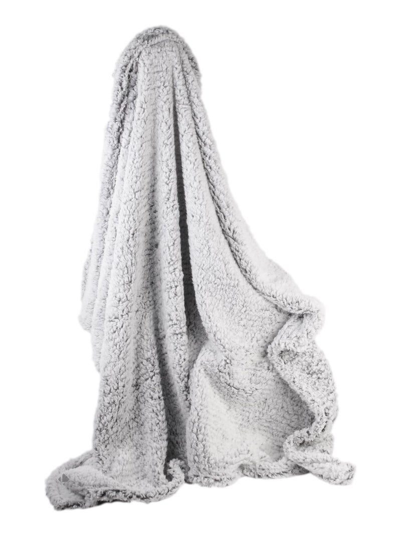 Plaid sherpa collection CHLOE Gris - Kiabi