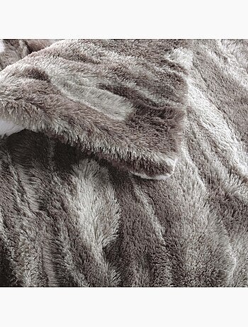 Plaid sherpa douceur caribou