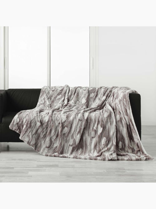 Plaid sherpa douceur caribou - Kiabi Plaid sherpa douceur caribou - Kiabi