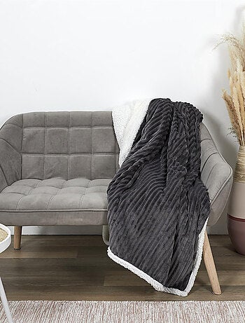 Plaid SHERPA en flanelle côtelé