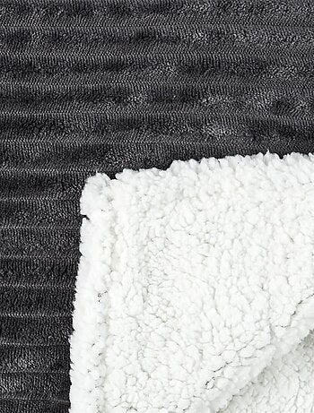 Plaid SHERPA en flanelle côtelé