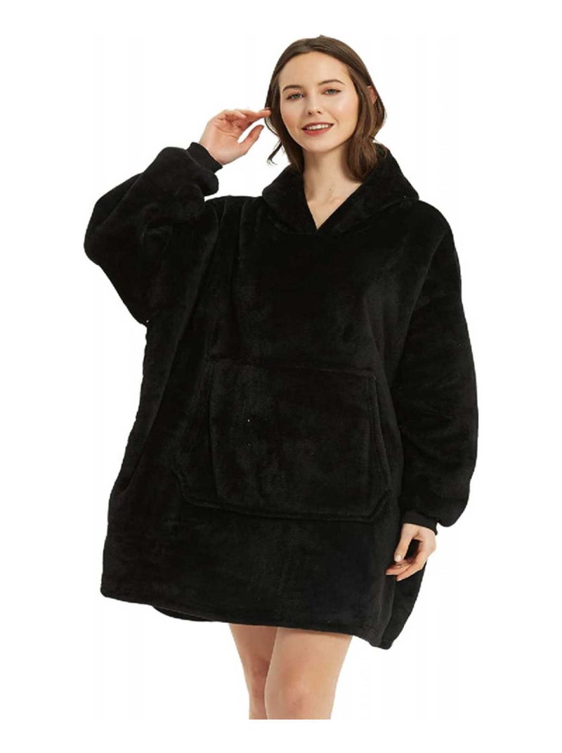Plaid sweat à capuche "Sweaty" Jean Louis Scherrer - Noir Noir - Kiabi