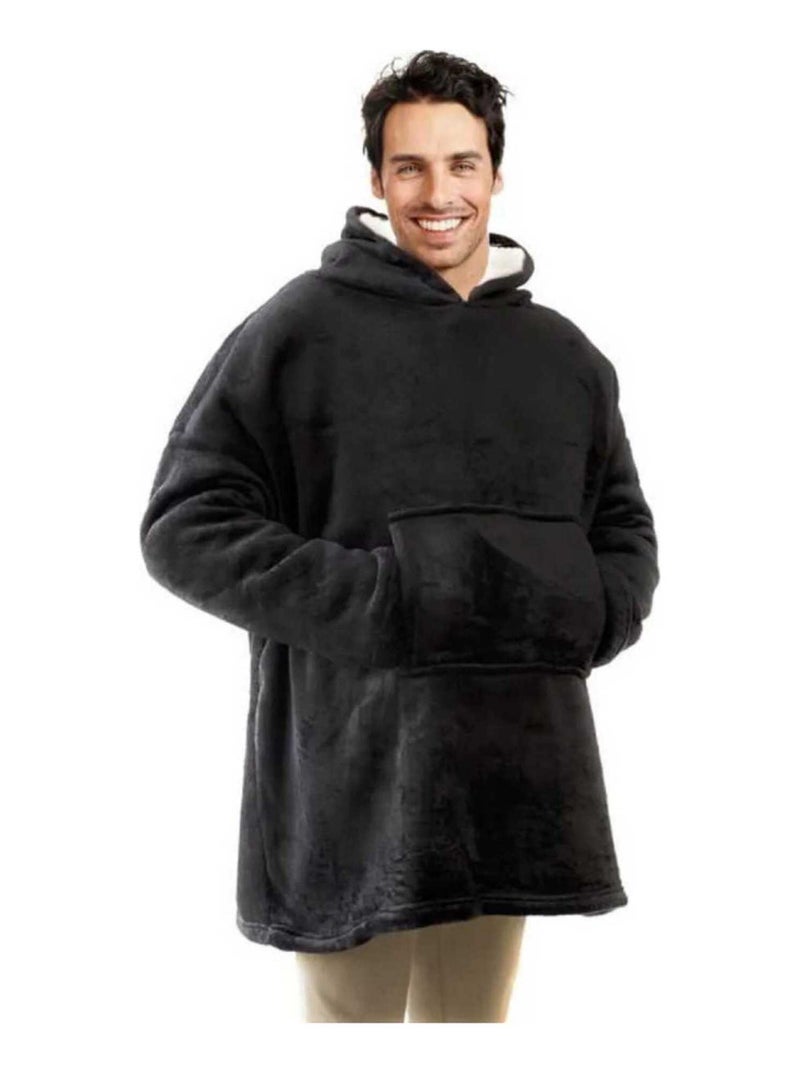 Plaid sweat à capuche "Sweaty" Jean Louis Scherrer - Noir Noir - Kiabi