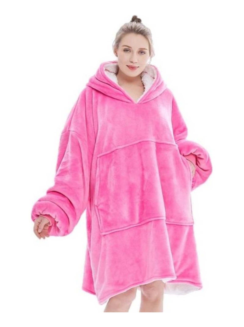 Plaid sweat à capuche "Sweaty" Jean Louis Scherrer - Rose Rose - Kiabi