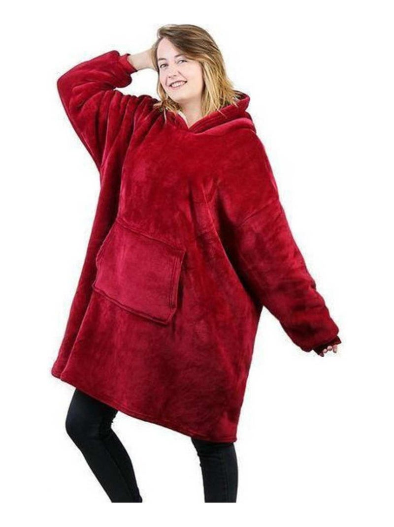 Plaid sweat à capuche "Sweaty" Jean Louis Scherrer - Rouge Rouge - Kiabi