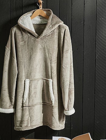 Plaid sweat polaire BIEN AU CHAUD