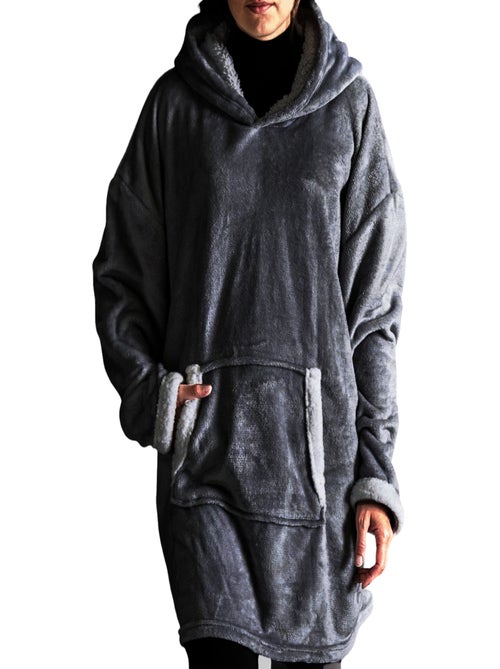 Plaid sweat polaire BIEN AU CHAUD - Kiabi Plaid sweat polaire BIEN AU CHAUD - Kiabi