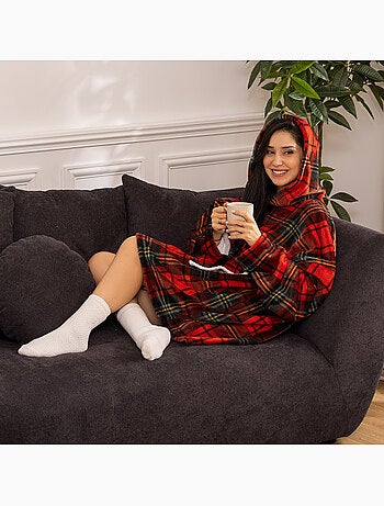 Plaid sweatshirt capuche HOODIE