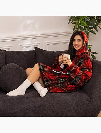 Plaid sweatshirt capuche HOODIE