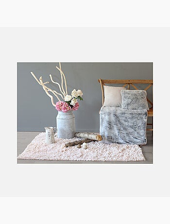 Plaid tendance en imitation fourrure