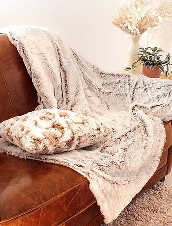 Plaid tendance en imitation fourrure