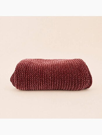 Plaid tissu chenille 130x150cm