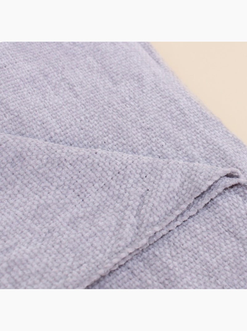 Plaid tissu chenille 130x170cm Gris - Kiabi