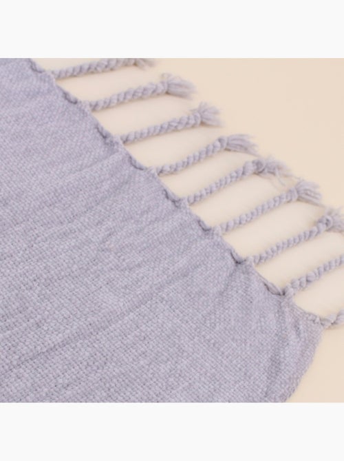 Plaid tissu chenille 130x170cm - Kiabi