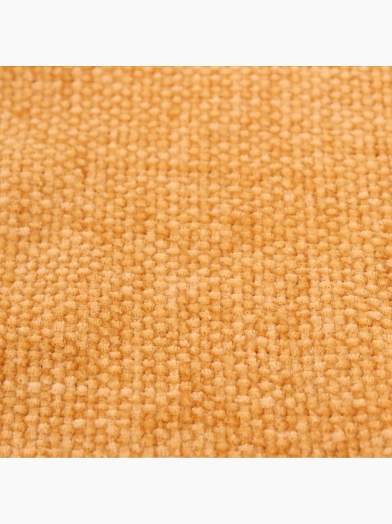 Plaid tissu chenille 130x170cm Jaune - Kiabi