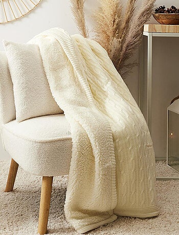 Plaid torsadé sherpa collection OCTAVE