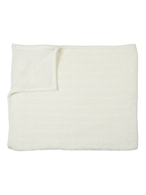 Plaid torsadé sherpa collection OCTAVE - Kiabi Plaid torsadé sherpa collection OCTAVE - Kiabi