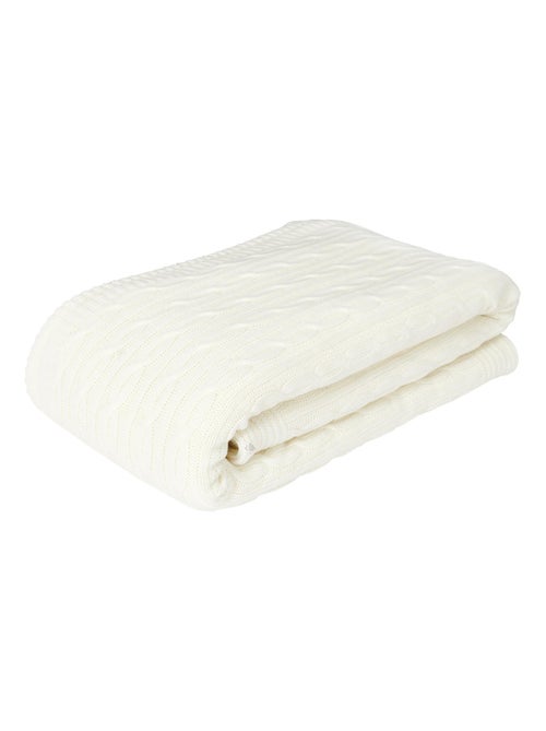 Plaid torsadé sherpa collection OCTAVE - Kiabi Plaid torsadé sherpa collection OCTAVE - Kiabi