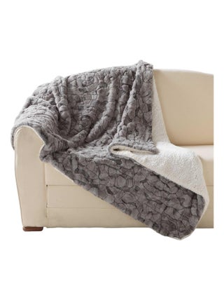 Plaid tout doux 125 x 150 cm Eskimos marron glace