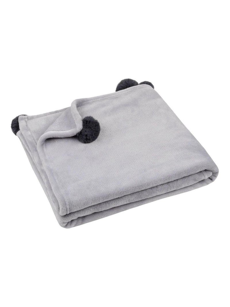Plaid tout doux Gris - Kiabi