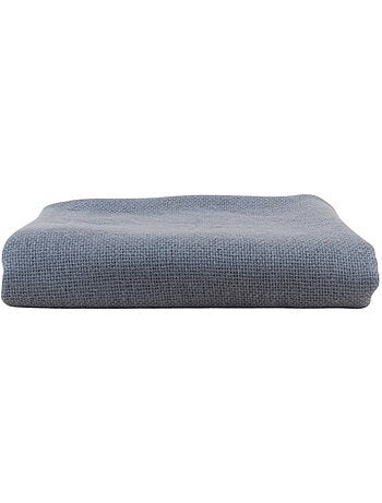 Plaid tricot effet mohair gris 150x180cm