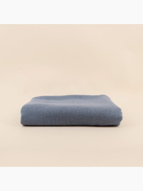 Plaid tricot effet mohair gris 150x180cm - Kiabi