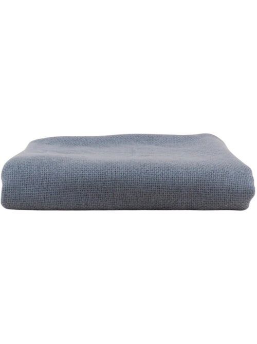 Plaid tricot effet mohair gris 150x180cm - Kiabi