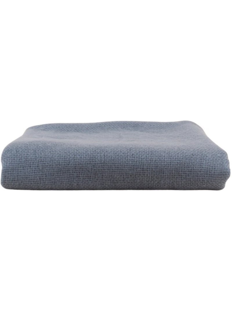 Plaid tricot effet mohair gris 150x180cm Gris - Kiabi