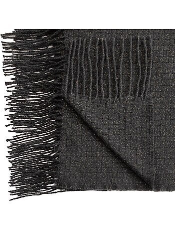 Plaid tricot frangé SOUL