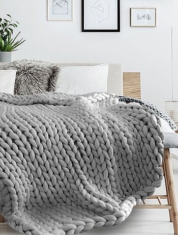 Plaid grosse maille Chunky