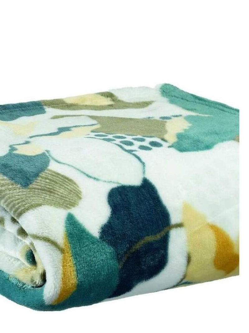 Plaid ultra-doux 130x160 cm Lobelia Bleu - Kiabi