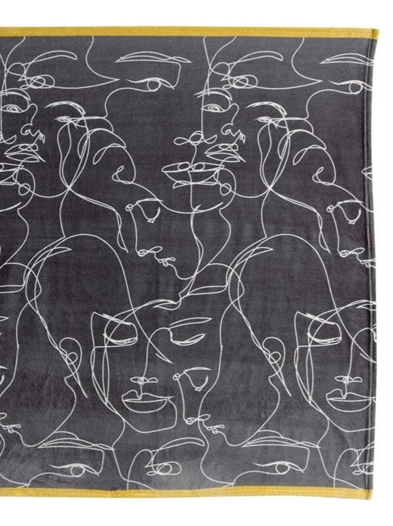 Plaid ultra-doux 130x160 cm Nymphea Gris - Kiabi