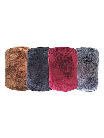 Plaid Uni Marron