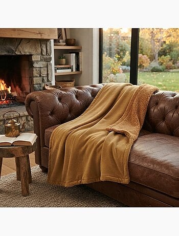 Plaid uni collection douillet