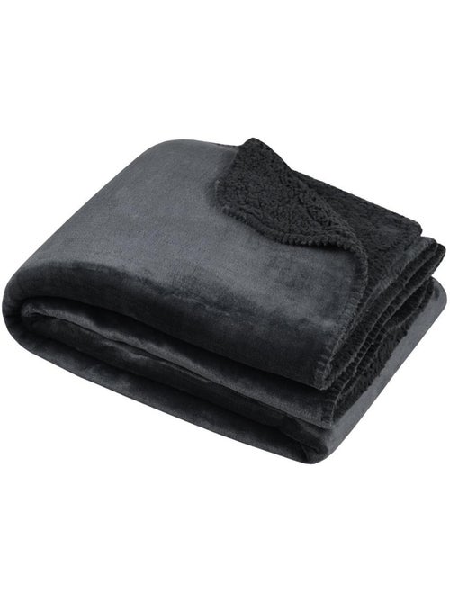 Plaid uni Collection Douillet - Kiabi Plaid uni Collection Douillet - Kiabi